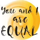 You and I are equals, logo