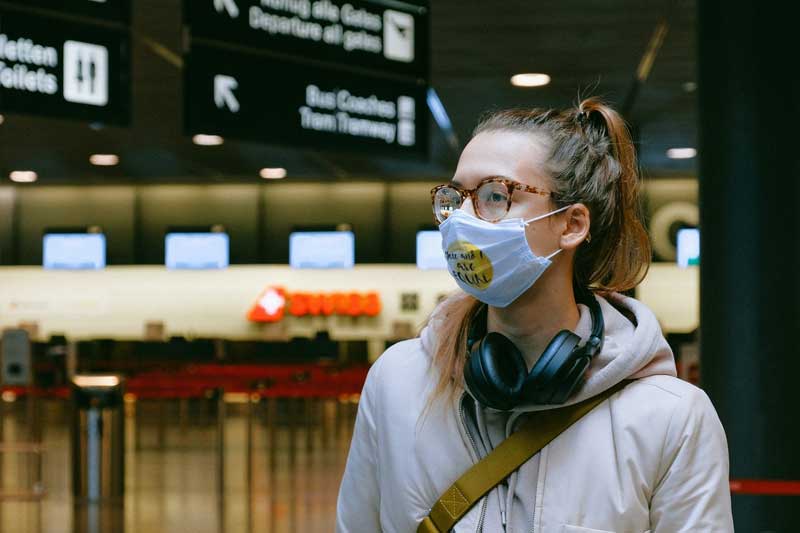Girl with mask
