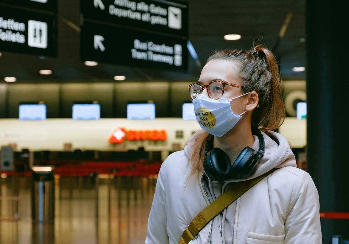 Girl with mask